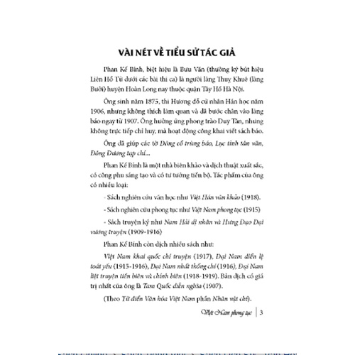 Sách - Việt Nam phong tục  - tái bản