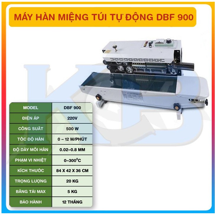 Máy hàn miệng túi tự động DBF 900