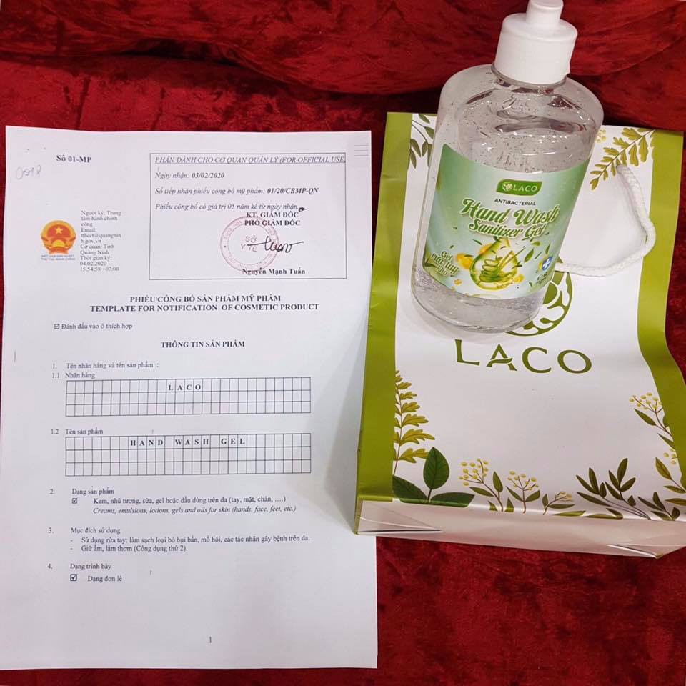 Nước rửa khô laco dung tích 500ml