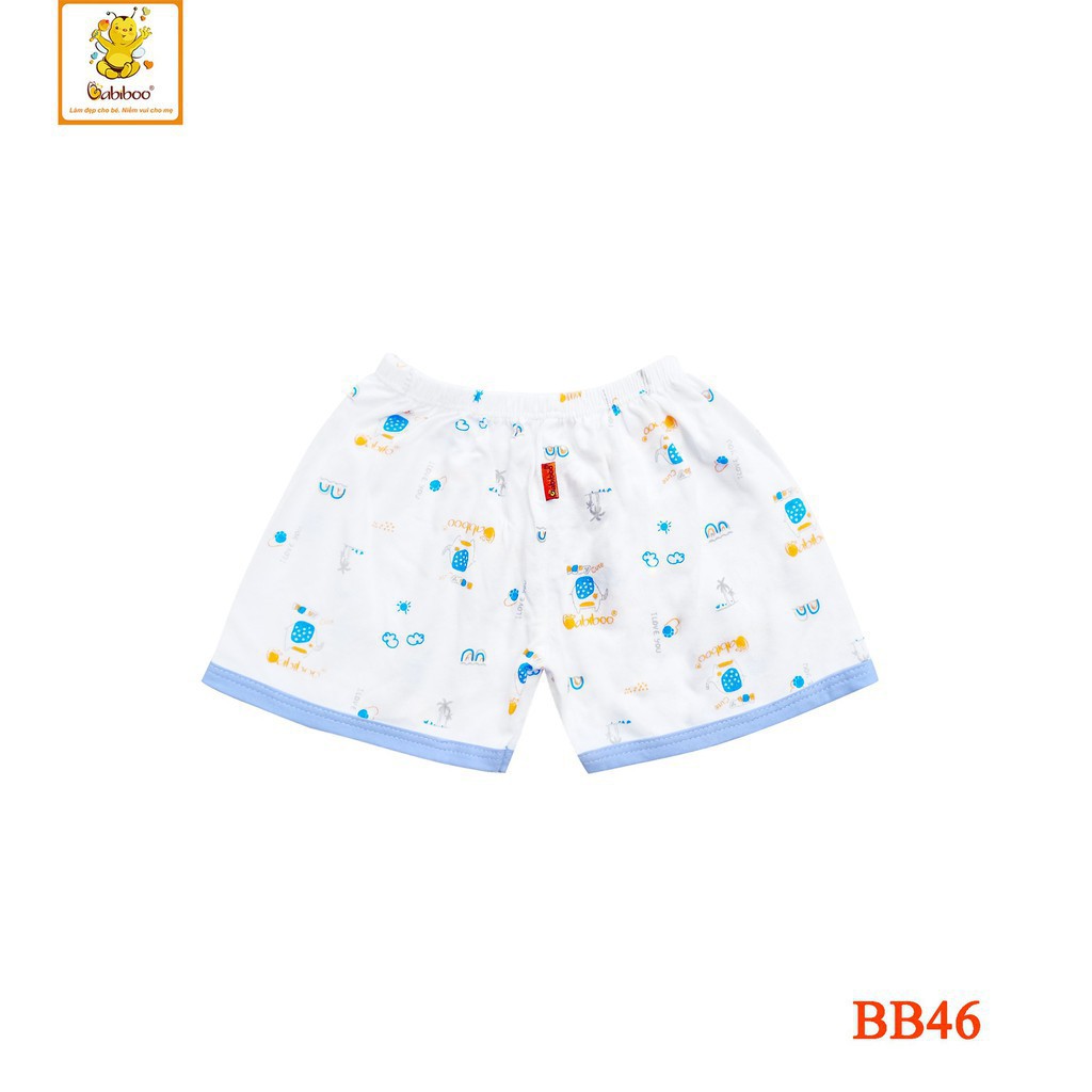 Quần ngắn sơ sinh Babiboo Chất Cotton Mềm Cho Bé BB46