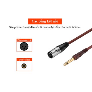 DÂY TÍN HIỆU XLR ĐỰC RA 6 LI JSJ 804/804B