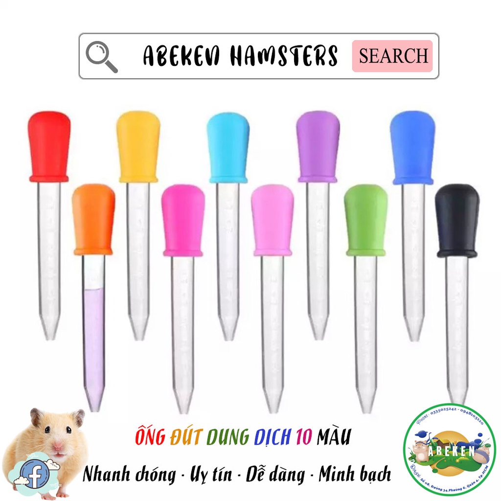 Ống đút 10 màu (5ml) dành cho thú cưng