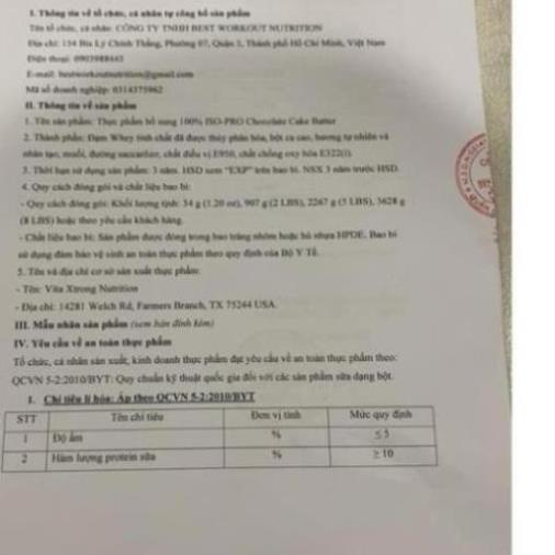 [GIÁ TỐT NHẤT] VITAXTRONG ISO PRO 2LBS | Sữa Tăng Cơ 100% Hydrolyzed Whey Isolate (0.9Kg)