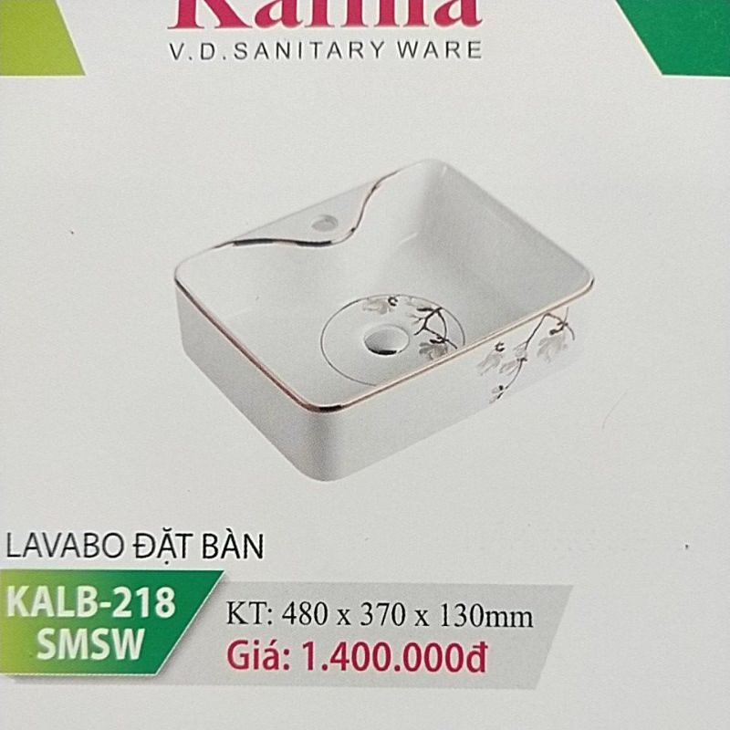 lavabo đặt bàn để vòi 20 cm  bồn đẹp sang trọng