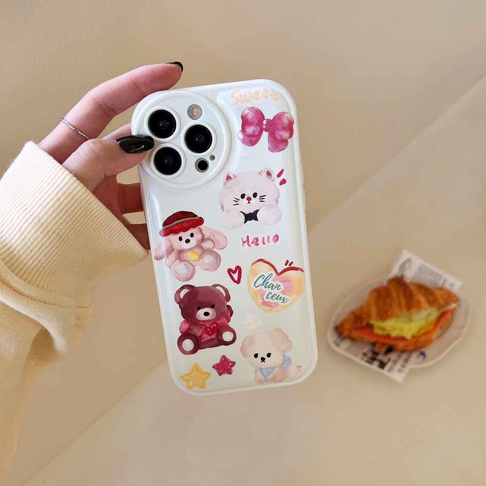 ốp iphone mô hình búp bê dễ thương TPu Silicone Case Điện thoại iPhone 11 Pro Max X Xr Xs 7 8 14 Plus Se 2020 12 pro max 13 mini