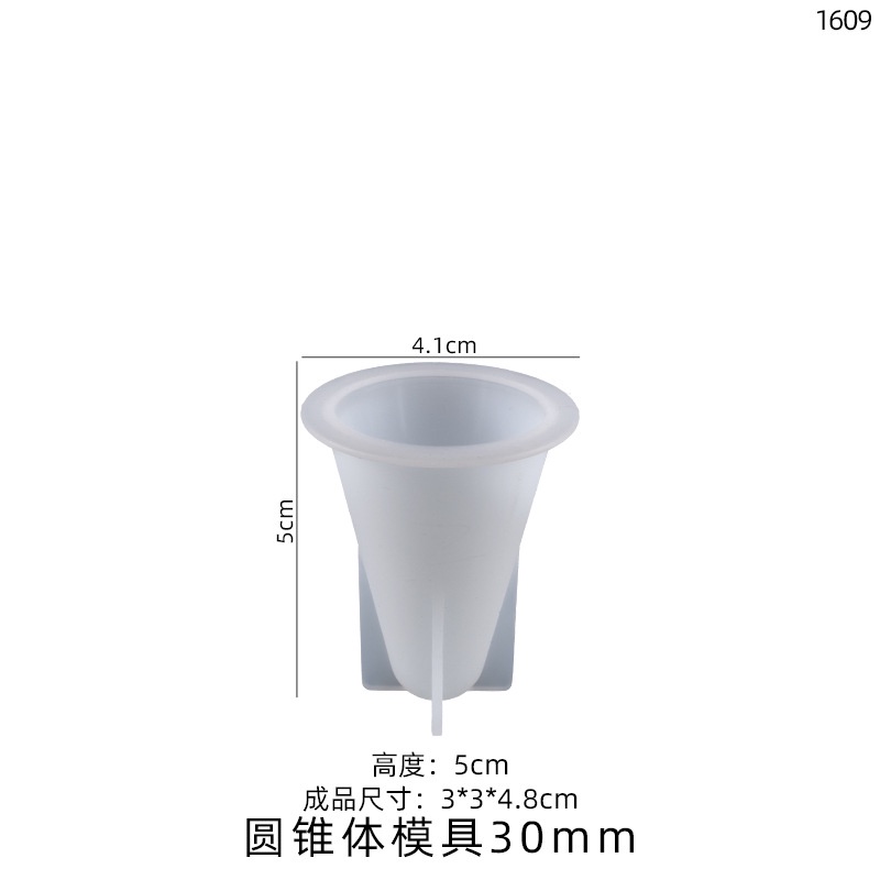 Khuôn silicone hình nón làm giá đỡ đồng hồ, trang sức. Dùng trong handmade đổ keo epoxy resin
