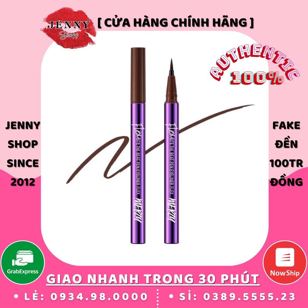 Kẻ Mắt Dạ Merzy Bite The Beat Pen Eyeliner Flex