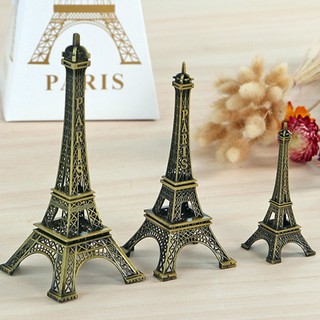 1 Mô Hình Tháp Eiffel Màu Vàng Cổ Điển