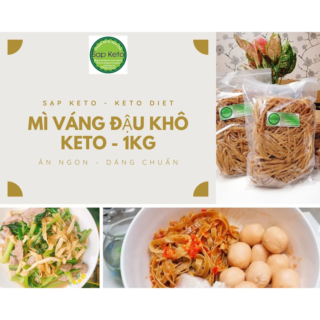 (1kg) Mì Váng đậu khô - ăn Keto