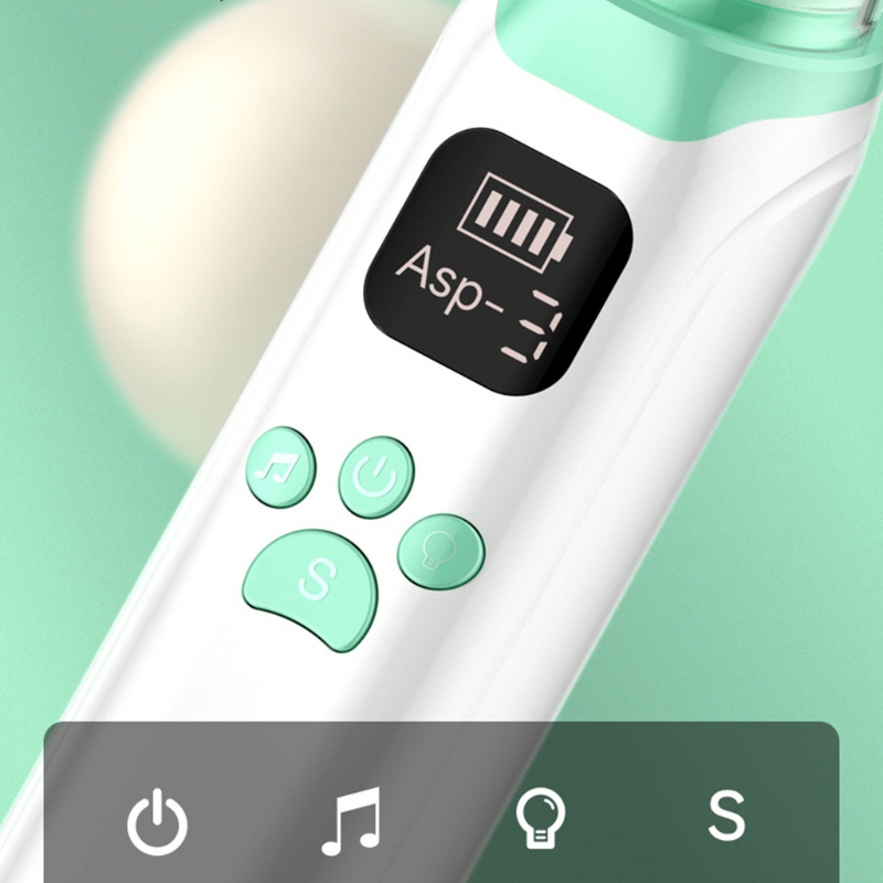 Máy Hút Mũi Điện Tử 3 Cấp Độ Làm Sạch Mũi An Toàn Có Nhạc Và Đèn Sạc USB Cho Bé Sơ Sinh