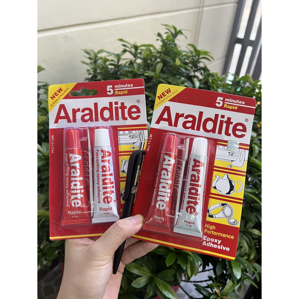 Keo dán kính, keo chống nước đồng hồ đeo tay ARALDITE - AB