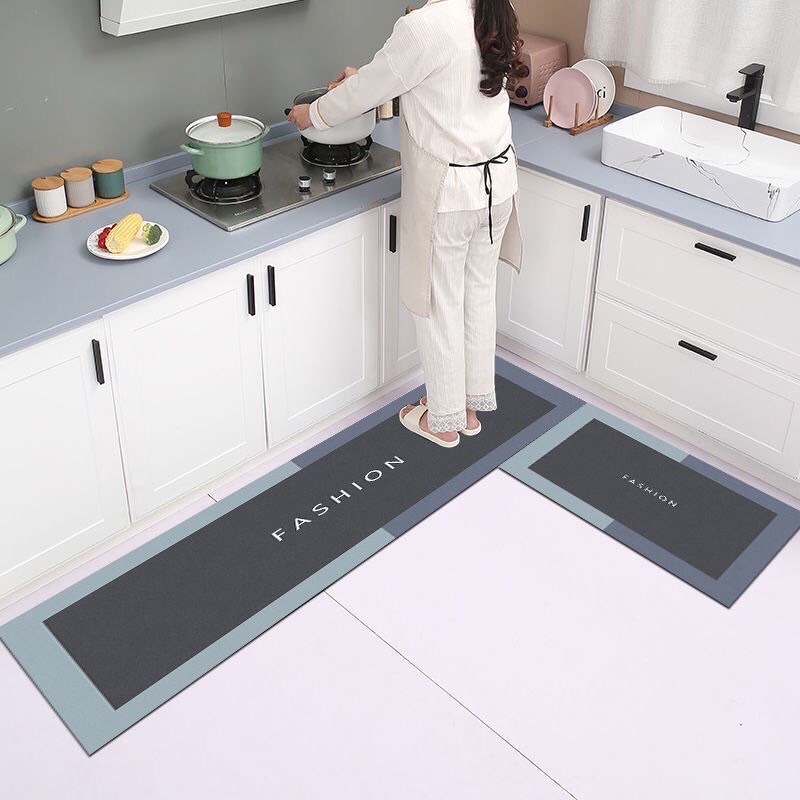 CHỌN MẪU-Bộ 2 CÁI Thảm nhà bếp SILICON siêu thấm BATMATH, Thâm hút tốt khô nhanh, mềm mại cho trang trí nội thất nhà bếp