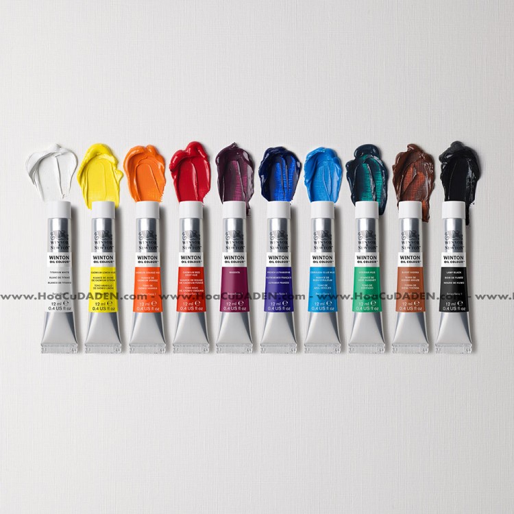 [DA ĐEN] Màu �Winton Oil Colour 10 x 12ml Winsor &amp; Newton Sơn Dầu