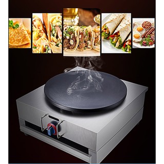 Máy làm bánh crepe điện mặt tròn thân vuông