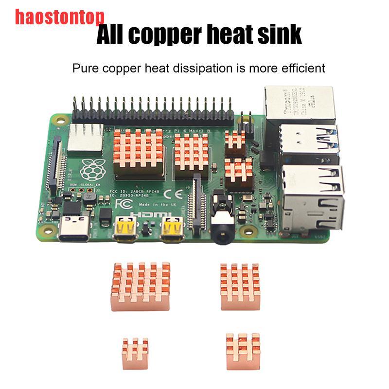 Set 4 Bộ Tản Nhiệt Chuyên Dụng Cho Raspberry Pi 4b