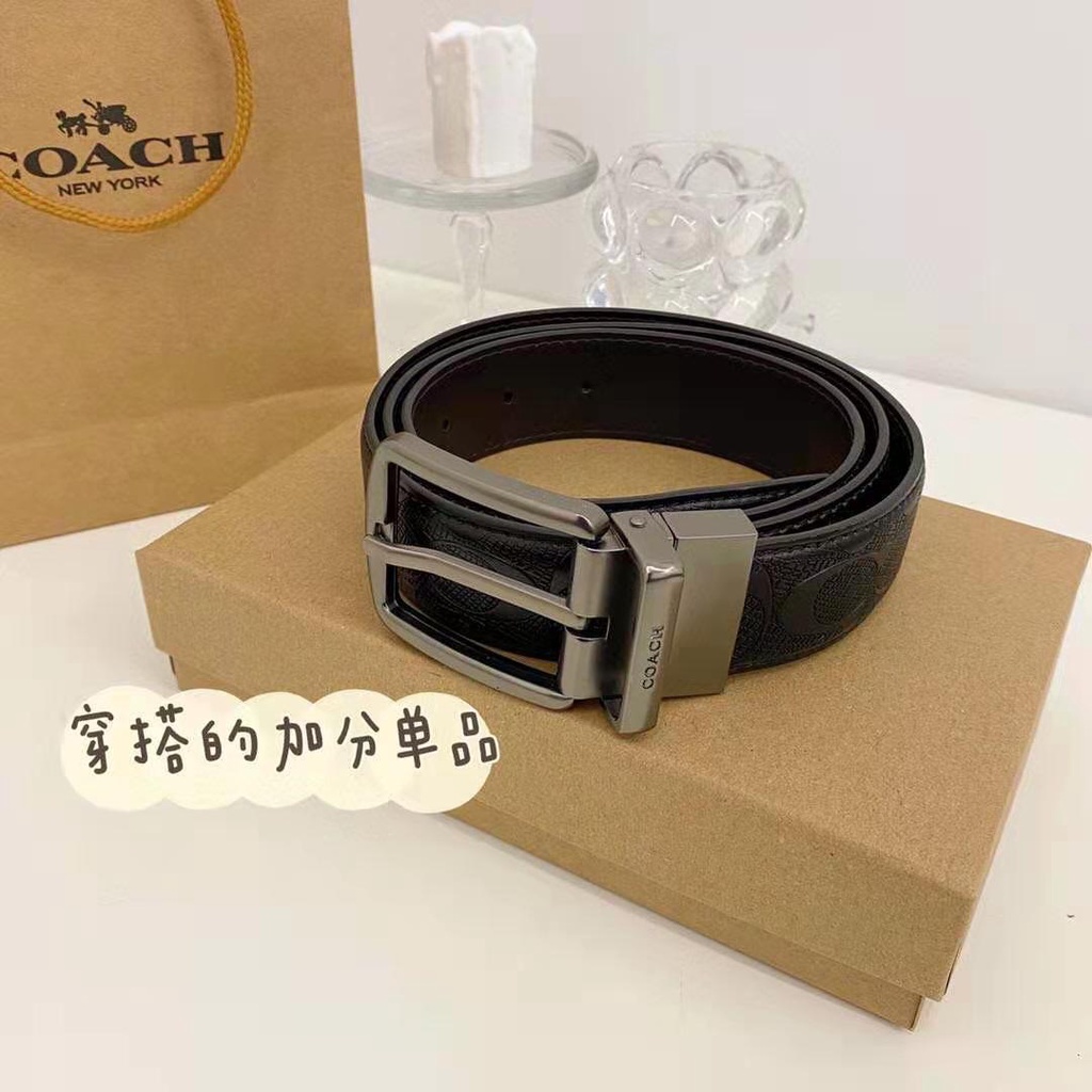 Set ví da và thắt lưng thời trang sang trọng cho nam 120cm