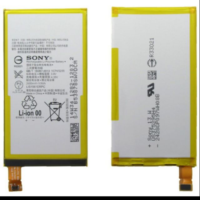 Pin Sony Xperia Z3 Compact, Z3 Mini D5803, D5833 dung lượng 2600mAh bảo hành 6 tháng