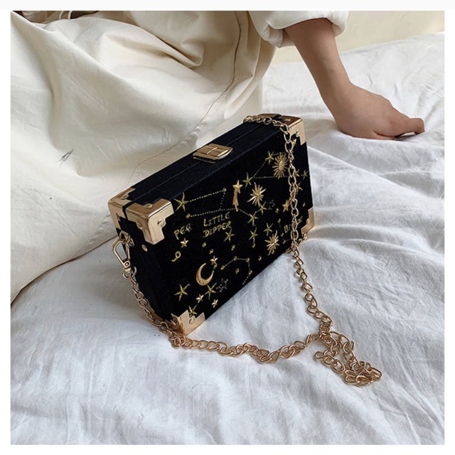 Túi Hộp Đeo Chéo Charm 3D Hàn Quốc Ulzzang Cực Sang Chảnh Độc Đáo Hot Hit 2020