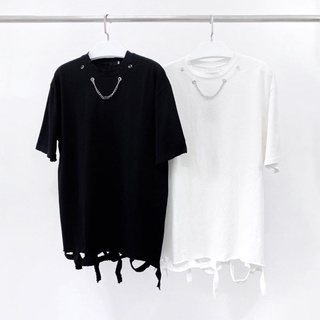Áo Unisex Overtee kiểu rách 2 màu (có video)