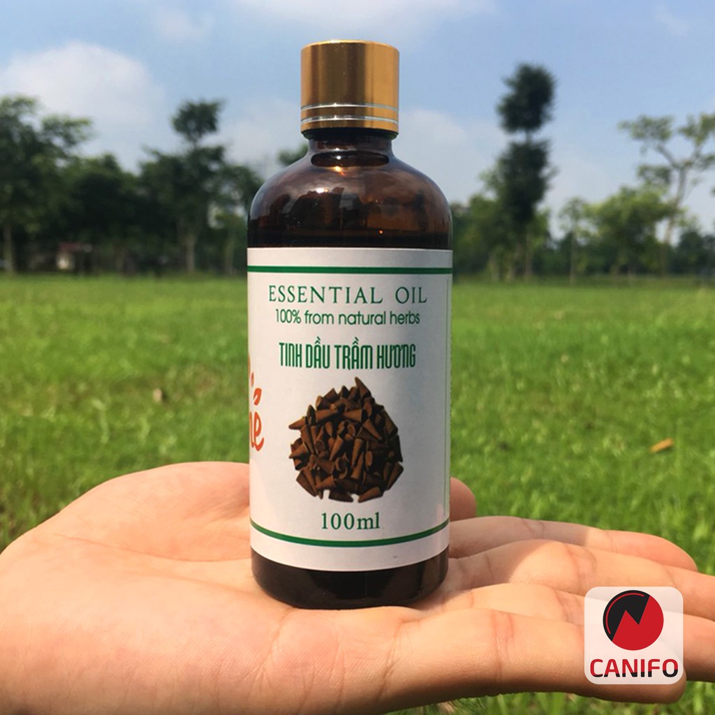 Tinh dầu trầm hương 100ml nguyên chất Canifo có kiểm định hương nước hoa Dubai giúp giả tỏa căng thẳng, làm thơm nhà