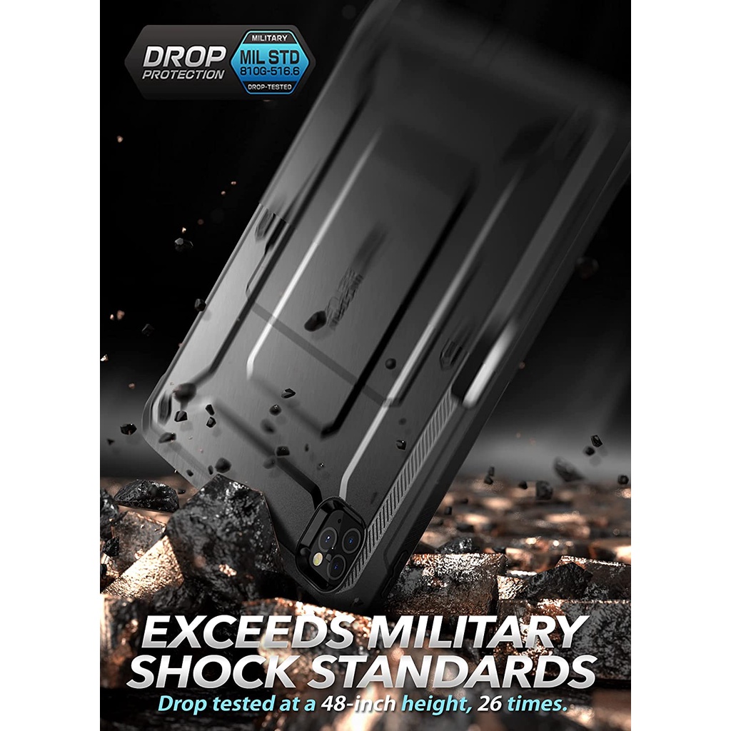 Ốp bảo vệ máy tính bảng SUPCASE có giá đỡ thích hợp cho iPad Pro 11 Inch