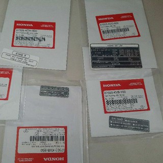 Bộ 5 tem thông số xe Airblade đời đầu zin honda