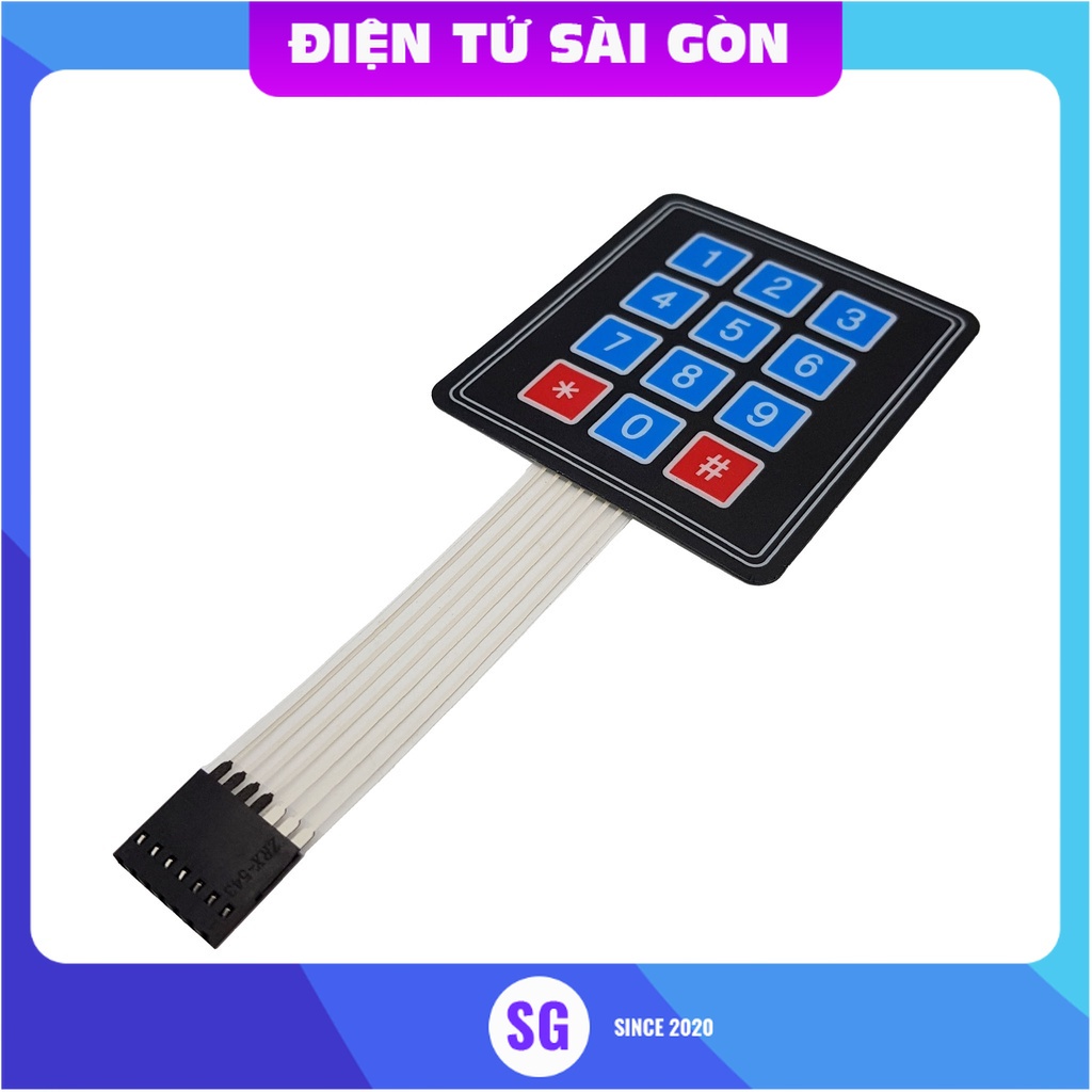 Bàn phím ma trận mềm 3x4 - AFDB