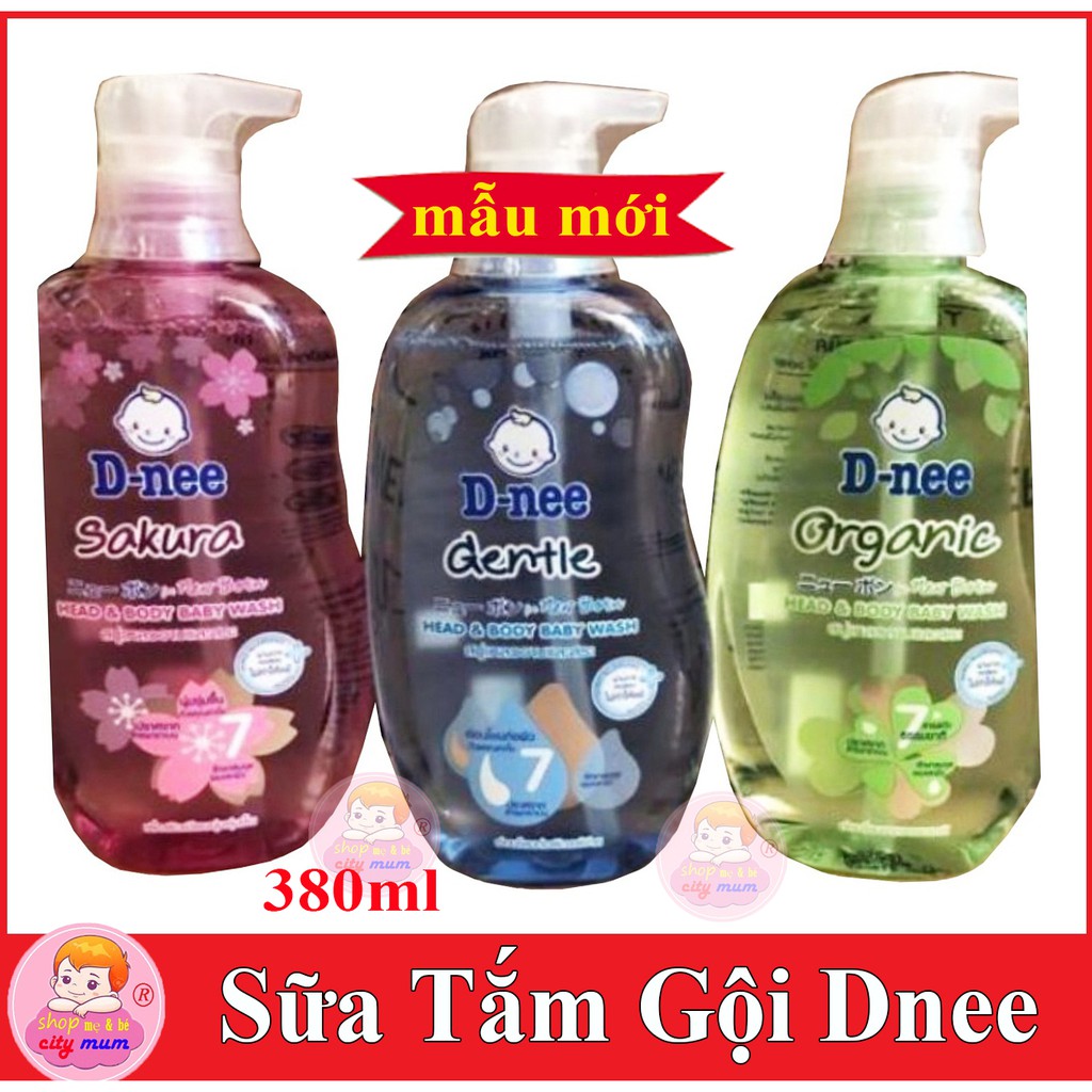 Sữa Tắm Gội Toàn Thân Cho Bé, Cho Trẻ em Hiệu Dnee_800 ml (Thái Lan )