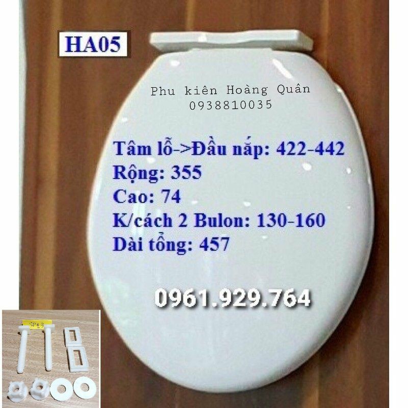 NẮP BỒN CẦU RƠI ÊM - NẮP BÀN CẦU HA05