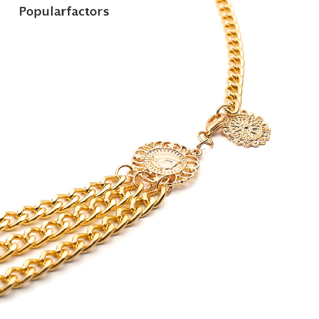 Thắt Lưng Dây Xích Kim Loại Phong Cách Retro Cho Nữ