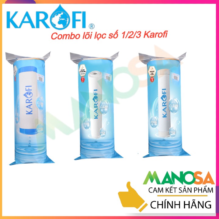 Bộ Lõi Lọc Nước số 123 Karofi chính hãng