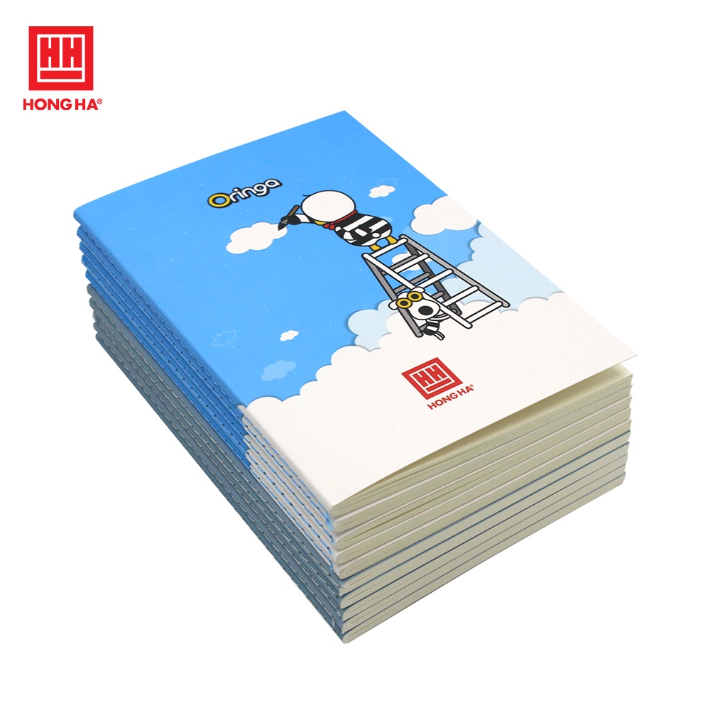Sổ tay A6 may gáy 80 trang Oringa Hồng Hà - 4600