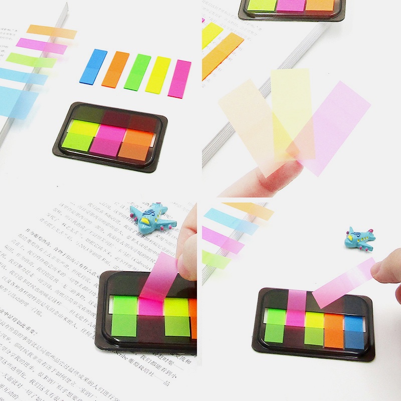 PET Index Sticky Sticky Note Lưu ý huỳnh quang Văn phòng phẩm Văn phòng phẩm