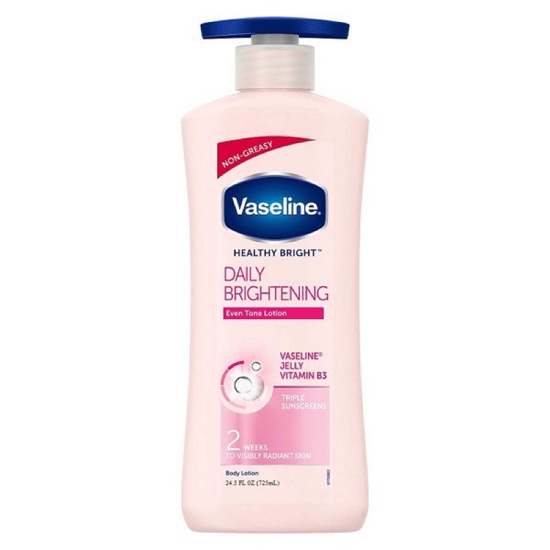 Sữa dưỡng thể Vaseline Healthy Bright Daily Brightening Body Lotion 725ml