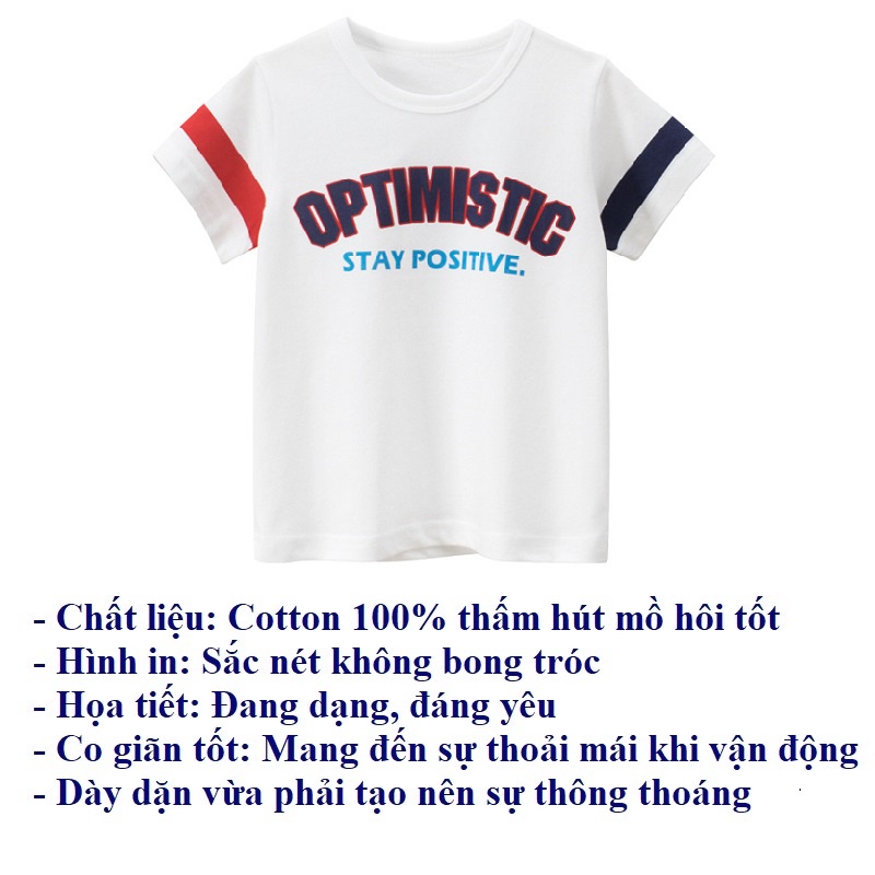 Áo thun bé trai hàn quốc cộc tay mùa hè thời trang trẻ em 2 đến 7 tuổi SKIDS