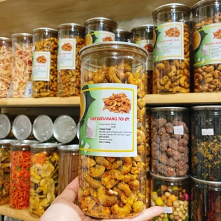 HẠT ĐIỀU RANG TỎI ỚT - LÁ CHANH 500gr