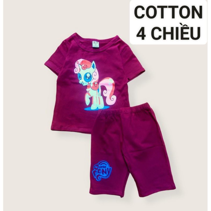 Bộ Bé Gái Siêu Xinh Cotton 4 Chiều 10-24kg