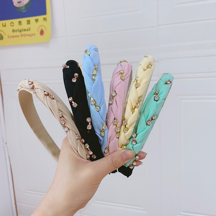 Băng Đô Cài Tóc Đính Đá Lấp Lánh Phong Cách Hàn Quốc