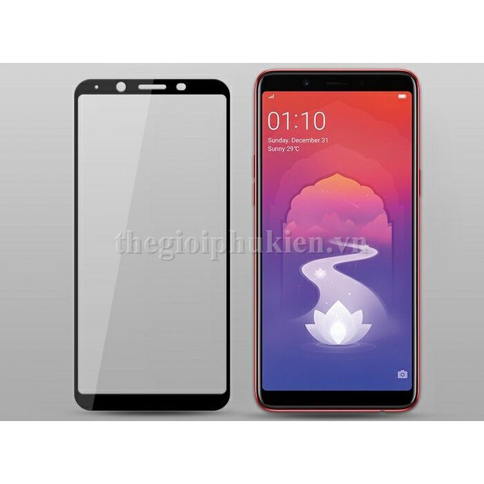 Kính cường lực Full màn 9D dành cho Oppo F7 Youth Tặng keo chống hở mép