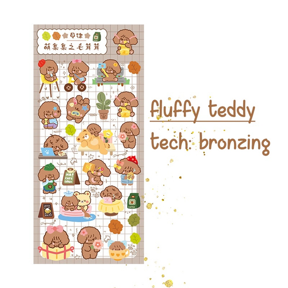 Nhãn dán họa tiết hoạt hình trang trí sổ tay thủ công