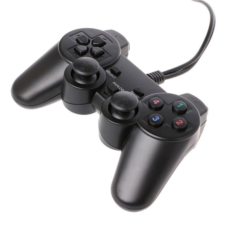 CRE  Single Vibration Dual Joystick Gamepad Wired USB Game Controller For PC Laptop