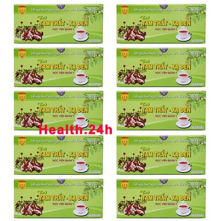 Combo 10 Hộp Trà Tam Thất Xạ Đen Học Viện Quân Y
