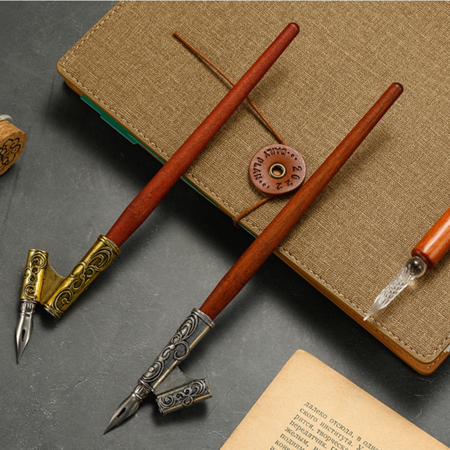 Bút quản gỗ nhiều mẫu dùng cắm ngòi chấm mực để viết chữ đẹp thư pháp Calligraphy (dippen)