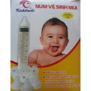 Combo 30 cái núm vệ sinh mũi silicon