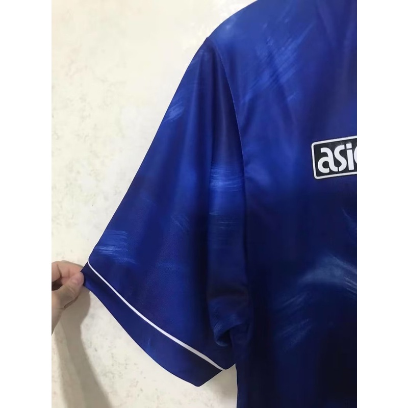 Áo Thun Bóng Đá Ngắn Tay Nhanh Khô Phong Cách retro Size S-XXL 93-95