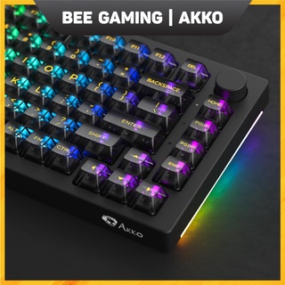 Bộ keycap AKKO Clear PC (Black / White / Tiffany Blue / Clear / Pink) | ASA-Clear Profile | 155 nút