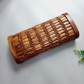 Gối gỗ bách xanh massage đầu cao cấp hạt hình chữ nhật, thoáng mát hàng việt nam chất lượng cao của vitrapro