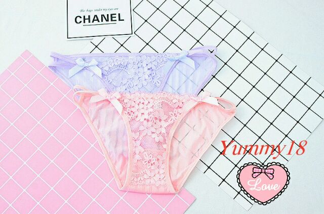 Quần chip ren sọc, dây hông đôi sexy