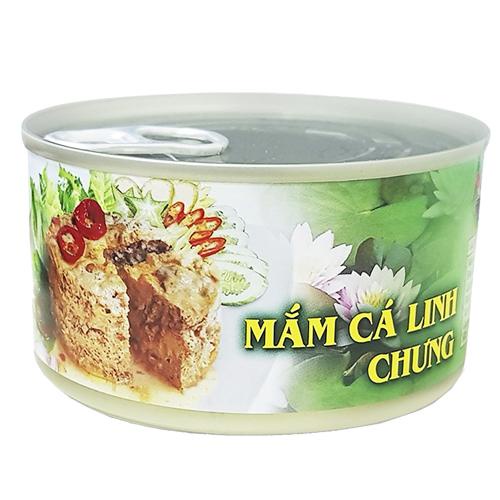 COMBO 12 lon  (2 hộp giấy) MẮM CÁ LINH CHƯNG đóng hộp 200g thương hiệu ANTESCO (đặc sản AN GIANG)