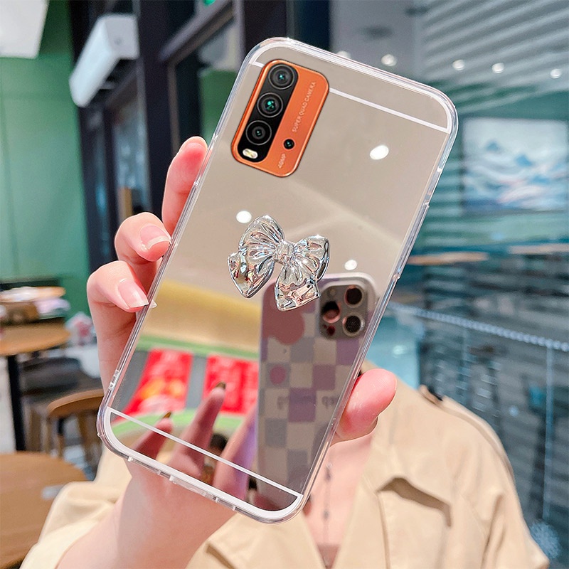 Ốp Điện Thoại Tráng Gương Viền Mềm Cho Xiaomi Redmi 9A 9T